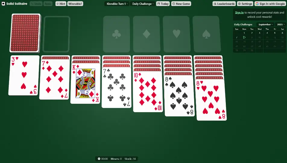 Solid Solitaire - Relaxing Free to Play Online Solitaire